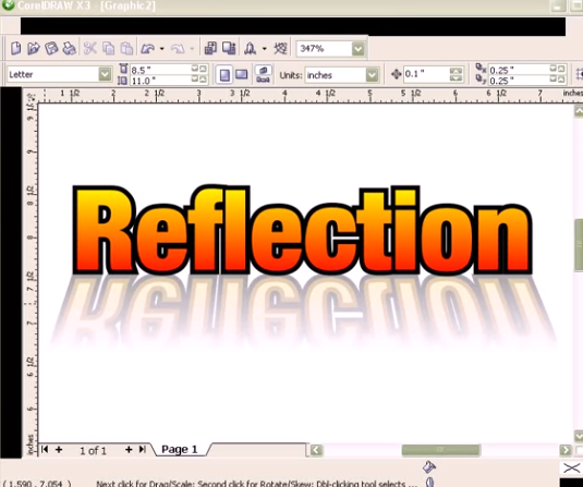 Reflection Effect In Coreldraw Alex Galvezs Blog Blogs Coreldraw