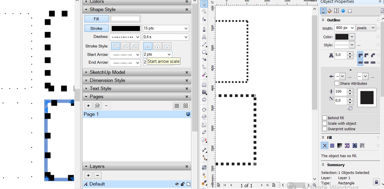 Adjust Spacing In Line Style Coreldraw X Coreldraw Graphics Suite