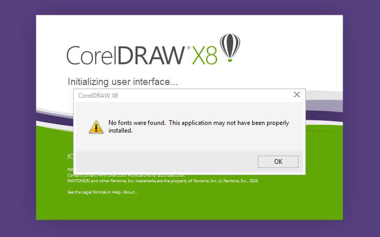 No Font Were Found Error Coreldraw X7 Coreldraw Graphics Suite X7 Coreldraw Community