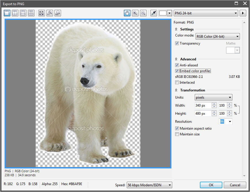 remove background corel photo paint x3