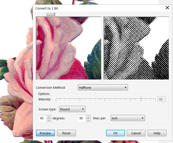 Why Doesn't Halftone Conversion (from Rgb Mode To One Color Bitmap ...