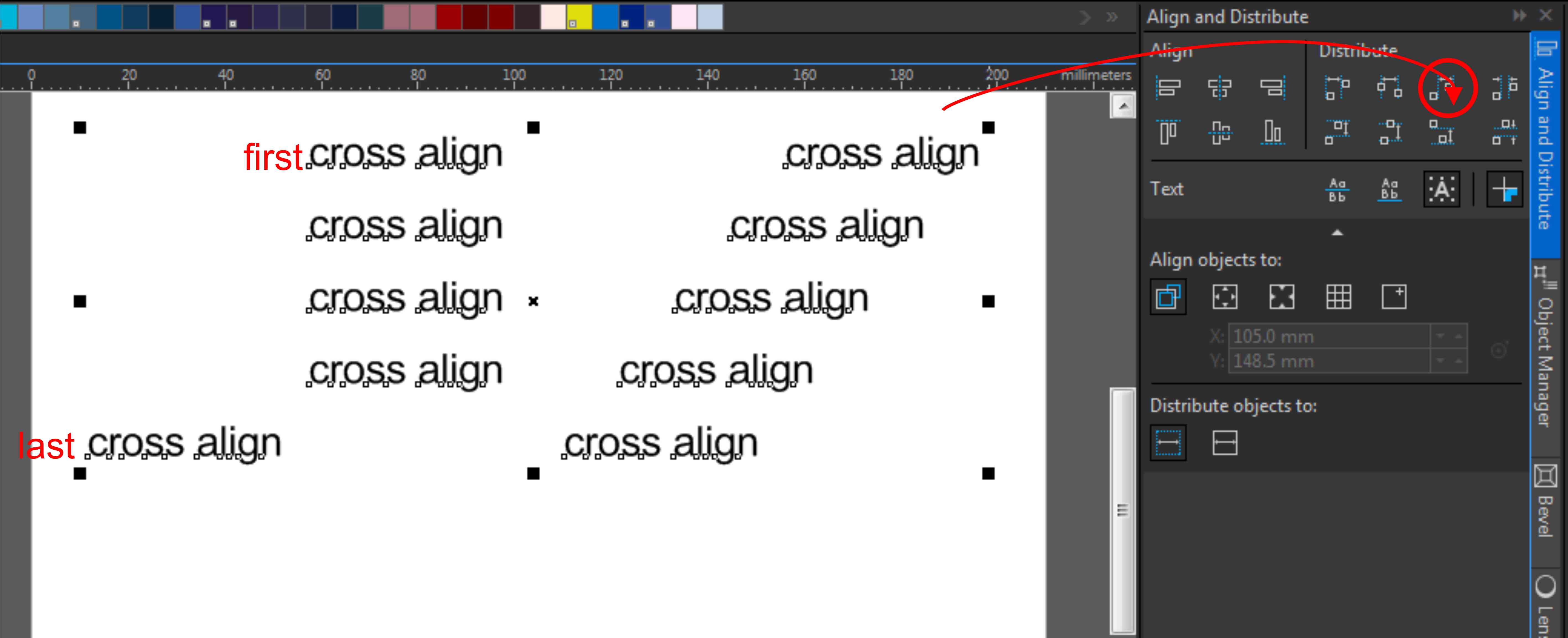 re-how-to-cross-align-artistic-text-in-coreldraw