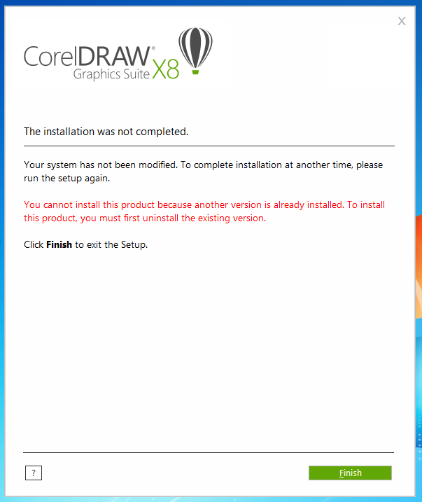 Corel draw x8 dejo de funcionar windows 7