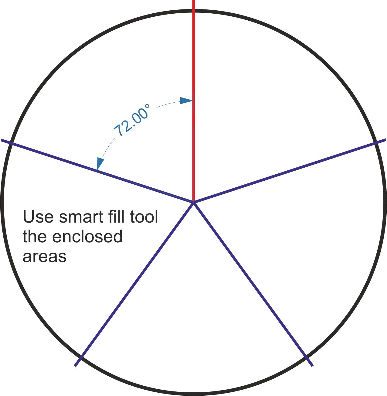 M circle Divided Into 26 Equal Parts Sketch Coloring Page