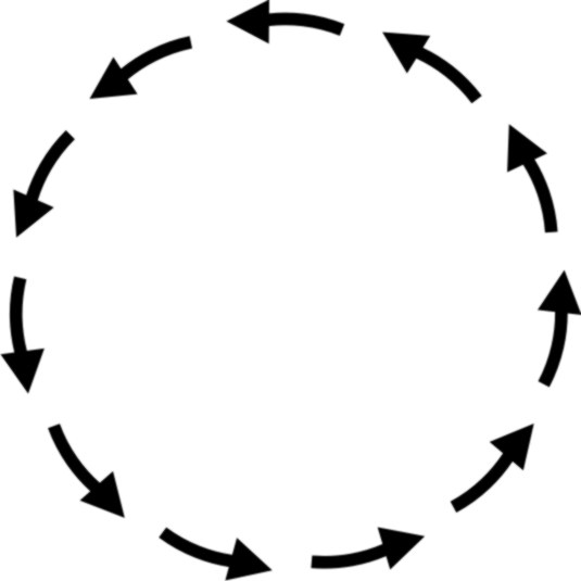 Время движения по кругу