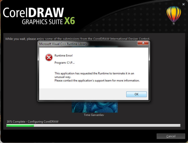 coreldraw graphics suite x7 error 38