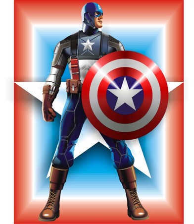 Tom Hodges - Captain America - The Avengers - Marvel Comics - Signed  ORIGINAL 5.5