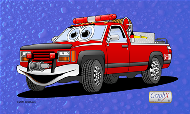 Pick Up Fire Truck Water Background Cartoon - Graphxpro's Gallery -  Community galleries (GHI) - CorelDRAW Community