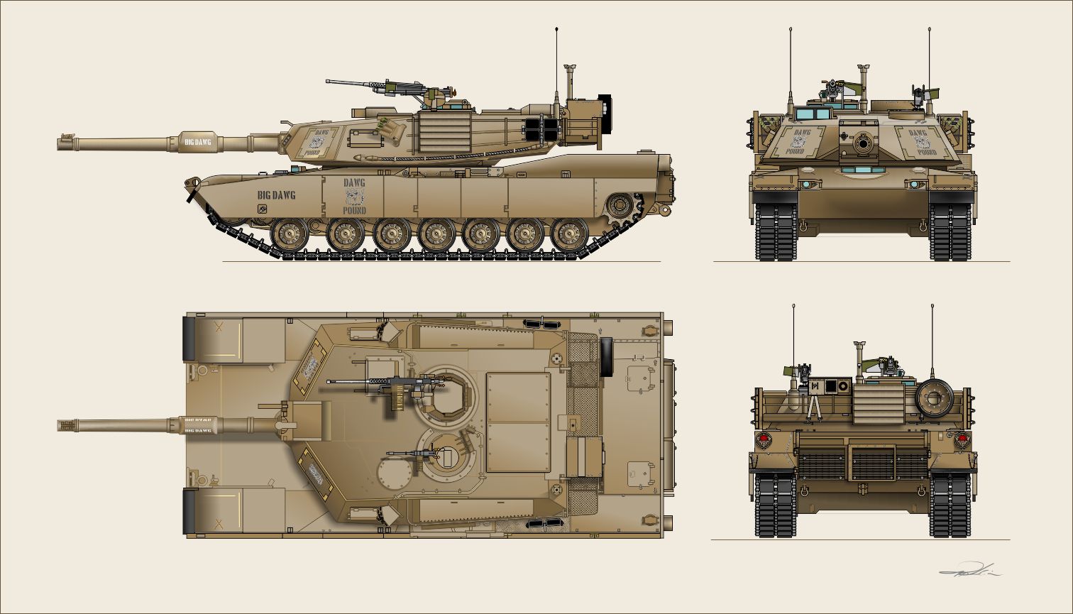M1A1 Abrams.