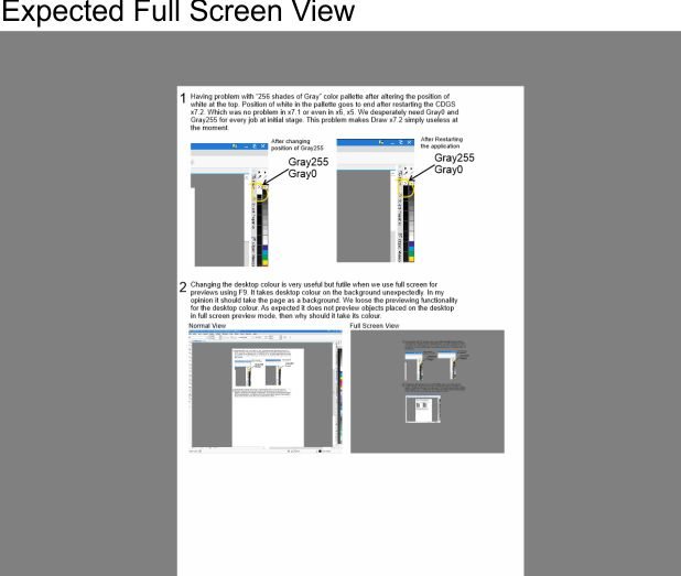 Why do full screen preview takes desktop background colour? - CorelDRAW X7  - CorelDRAW Graphics Suite X7 - CorelDRAW Community