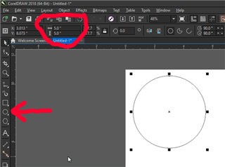 make letters in a circle in corel draw 5