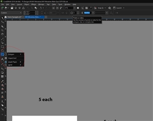 why isnt my rectangle with a contour scaling down in corel draw 5
