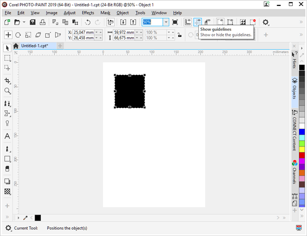 toolbars disappeared in corel photo paint 7